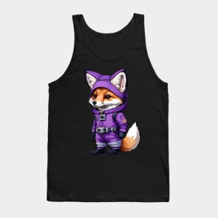 Adorable Astronaut Fox Tank Top